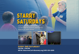 Join us For Starry Saturdays from 1 PM to 2 PM every second Saturday